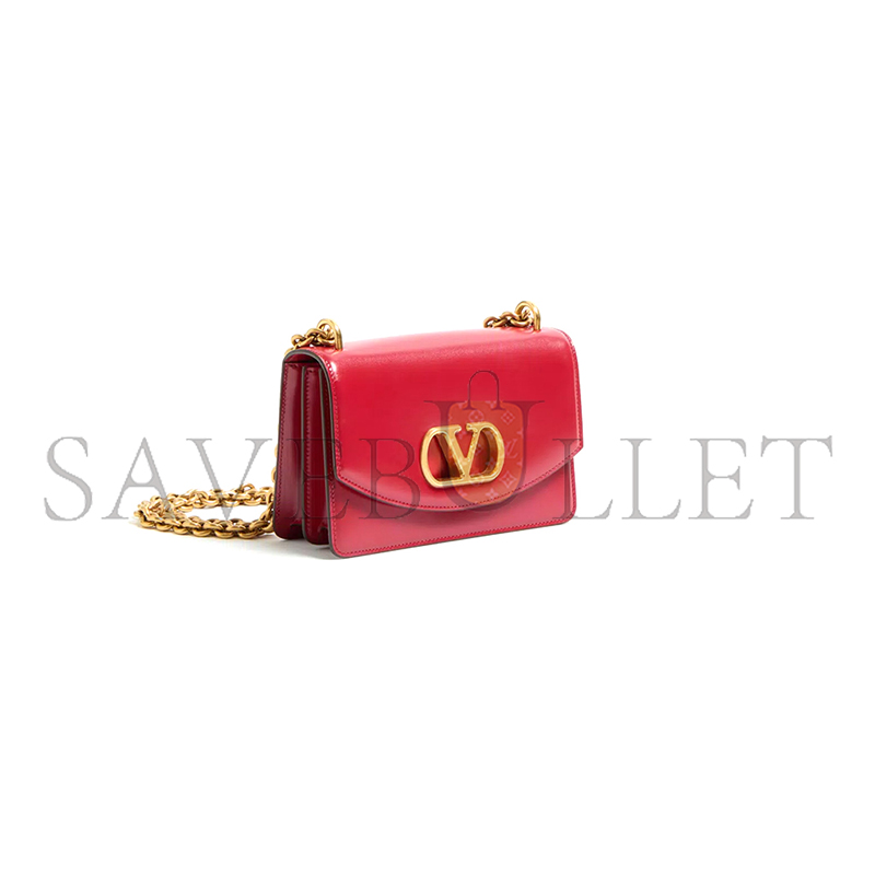 Va1e*ntin0 small Va1e*ntin0 garavani vain shoulder bag in shiny calfskin 6w0b0r17gcb_0ro (19.5*13*7cm)